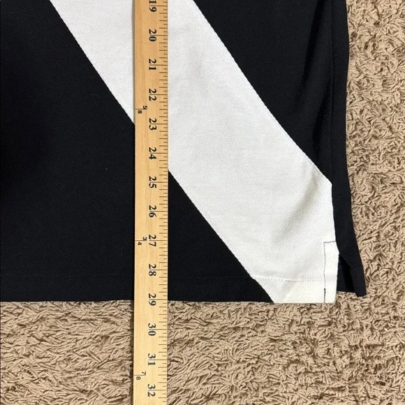 Polo by Ralph Lauren Men's Black White Polo Shirt Big Pony Crest size L Preppy - Picture 9 of 11